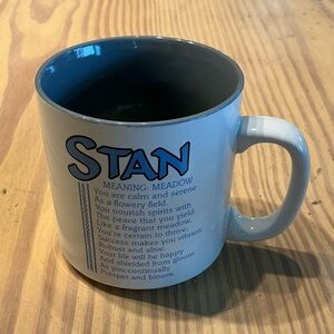 Vintage “STAN’ Name Mug Papel Design - Poetry Marci G